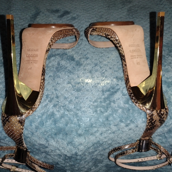 Herve Leger Vero Cuoio high heel sandals - Picture 9 of 11